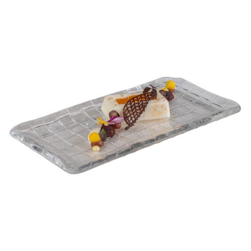 APS Takashi Sushi Board Clear Glass 260x130mm (HY314)