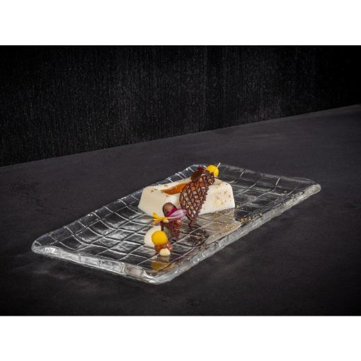 APS Takashi Sushi Board Clear Glass 260x130mm (HY314)