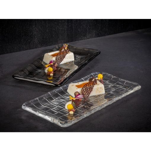 APS Takashi Sushi Board Clear Glass 260x130mm (HY314)