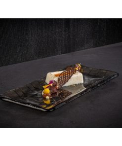 APS Takashi Sushi Board French Grey Glass 260x130mm (HY315)