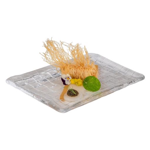 APS Takashi Sushi Board Clear Glass 230x180mm (HY316)