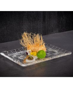 APS Takashi Sushi Board Clear Glass 230x180mm (HY316)