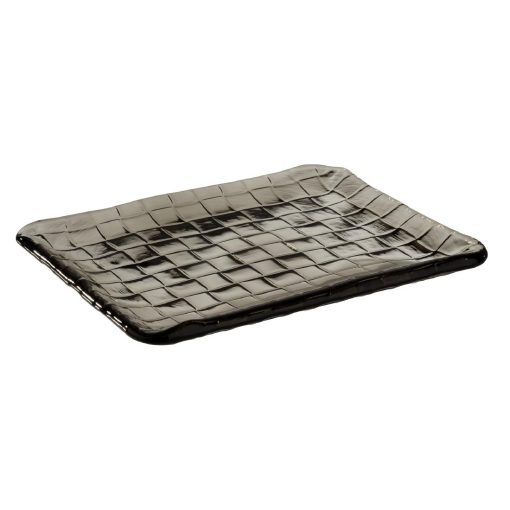 APS Takashi Sushi Board French Grey Glass 230x180mm (HY317)