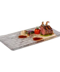 APS Takashi Sushi Board Clear Glass 295x155mm (HY318)