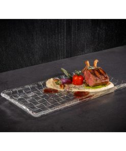 APS Takashi Sushi Board Clear Glass 295x155mm (HY318)