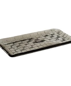 APS Takashi Sushi Board French Grey Glass 295x155mm (HY319)