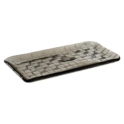 APS Takashi Sushi Board French Grey Glass 295x155mm (HY319)