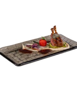 APS Takashi Sushi Board French Grey Glass 295x155mm (HY319)