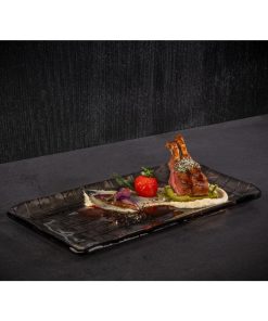 APS Takashi Sushi Board French Grey Glass 295x155mm (HY319)