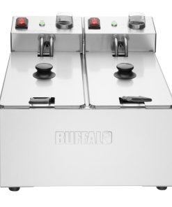 Buffalo Twin Tank Twin Basket 2x3Ltr Countertop Fryer 2x2kW (CU615)