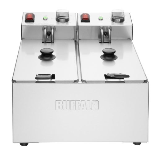 Buffalo Twin Tank Twin Basket 2x3Ltr Countertop Fryer 2x2kW (CU615)