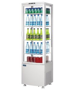 Polar C-Series Energy Efficient Curved Door Display Fridge White 235Ltr (CX575)