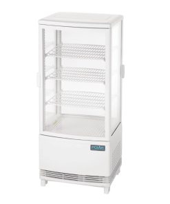 Polar C-Series Energy Efficient Curved Door Display Fridge White 86Ltr (CX576)