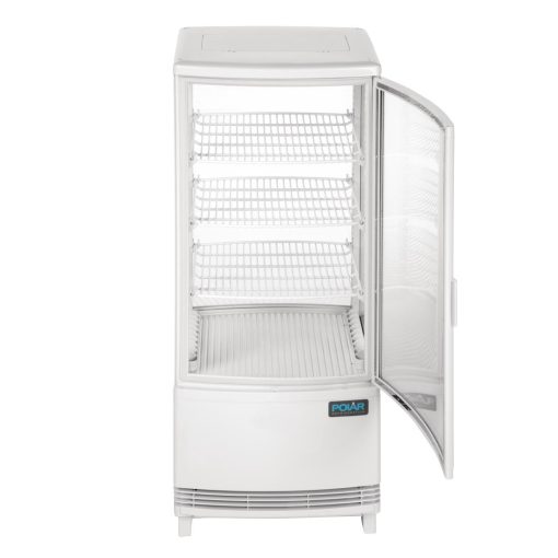 Polar C-Series Energy Efficient Curved Door Display Fridge White 86Ltr (CX576)