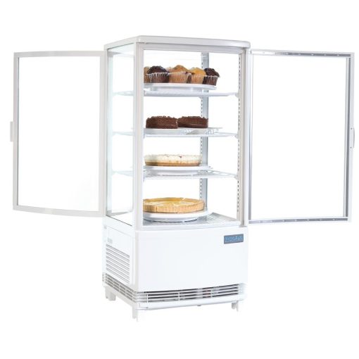 Polar C-Series Energy Efficient Curved Door Display Fridge White 86Ltr (CX576)