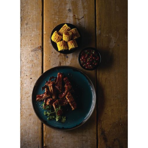 Dudson Harvest Coupe Plate Blue 324mm Pack of 6 (DK375)