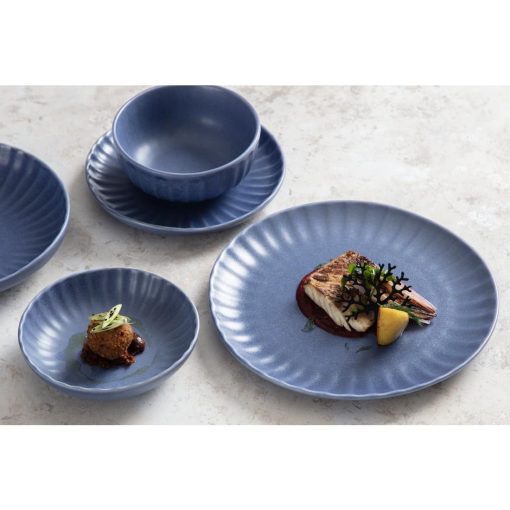 Olympia Corallite Plates Blue 280mm Pack of 6 (FU200)