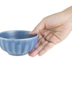 Olympia Corallite Deep Bowls Blue 105mm Pack of 12 (FU204)