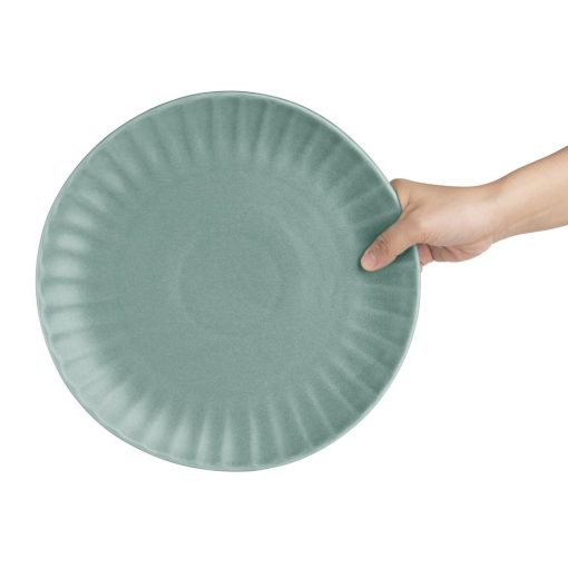 Olympia Corallite Plates Green 280mm Pack of 6 (FU206)