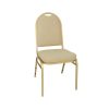 Bolero Steel Banquet Chairs with Neutral Cloth Pack of 4 (GR360)