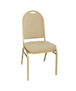 Bolero Steel Banquet Chairs with Neutral Cloth Pack of 4 (GR360)