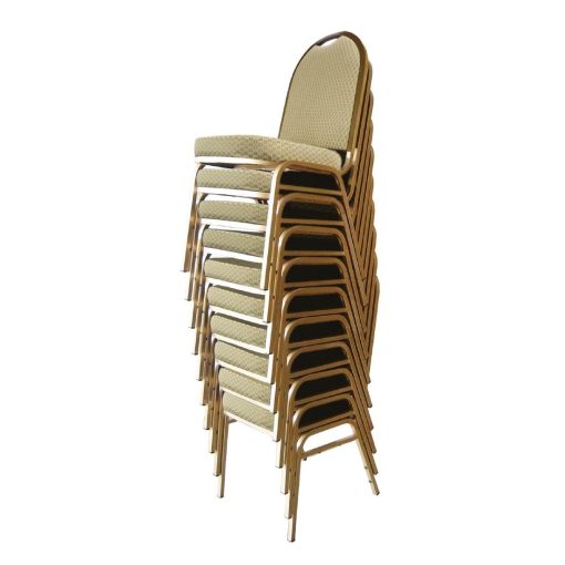 Bolero Steel Banquet Chairs with Neutral Cloth Pack of 4 (GR360)