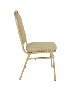 Bolero Steel Banquet Chairs with Neutral Cloth Pack of 4 (GR360)