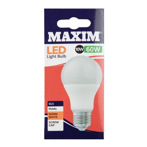 Maxim LED GLS Edison Screw Warm White 10W Pack of 10 (HC652)