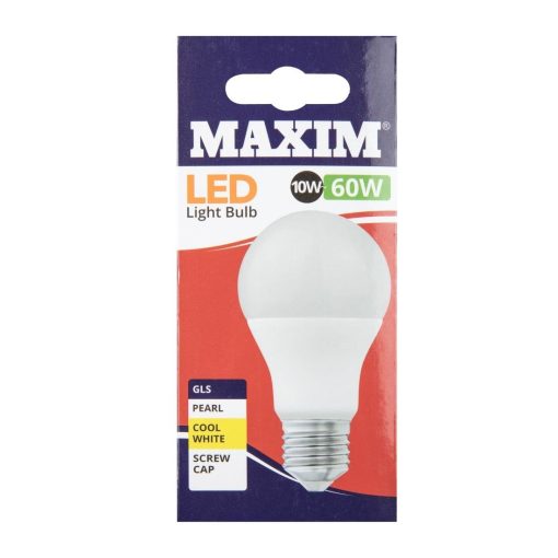 Maxim LED GLS Edison Screw Cool White 10W Pack of 10 (HC656)