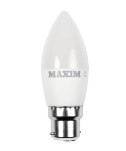 Maxim LED Candle Bayonet Cap Cool White 6W Pack of 10 (HC666)