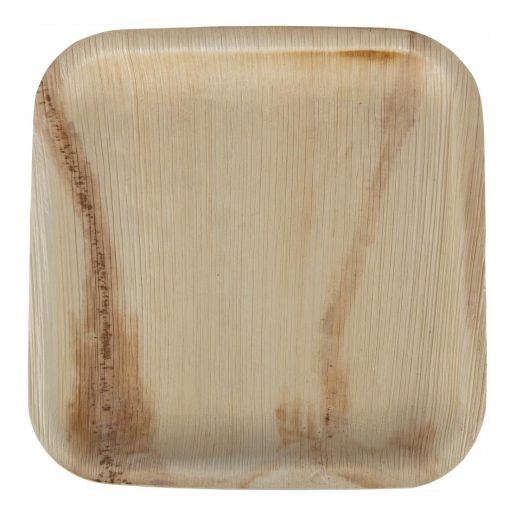 Fiesta Compostable Palm Leaf Plates Square 200mm Pack of 100 (HT872)