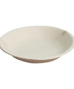 Fiesta Compostable Deep Palm Leaf Plates Round 175mm Pack of 100 (HT873)