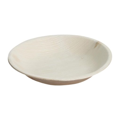 Fiesta Compostable Deep Palm Leaf Plates Round 175mm Pack of 100 (HT873)