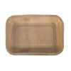 Fiesta Compostable Deep Palm Leaf Plates Rectangular 250mm Pack of 100 (HT874)