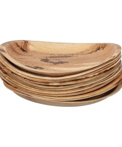 Fiesta Compostable Palm Leaf Plates Round 250mm Pack of 100 (HT877)