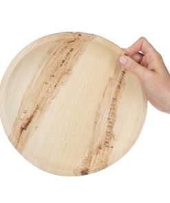 Fiesta Compostable Palm Leaf Plates Round 250mm Pack of 100 (HT877)