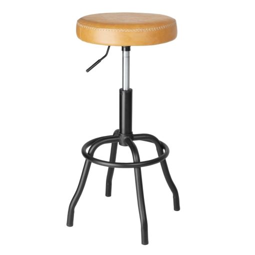 Bolero Brooklyn PU High Bar Stool - Caramel (HW290)