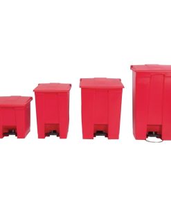 Rubbermaid Step On Pedal Bin Red 30-5Ltr (K803)