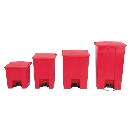 Rubbermaid Step On Pedal Bin Red 30-5Ltr (K803)