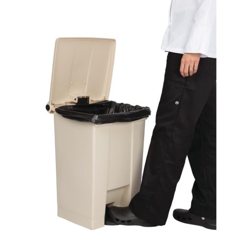 Rubbermaid Step On Pedal Bin Beige 45-5Ltr (K808)