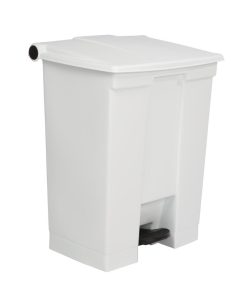 Rubbermaid Step On Pedal Bin White 68Ltr (K880)