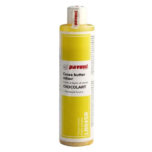 Pavoni Lemon Yellow Coloured Cocoa Butter 200g (KA365)