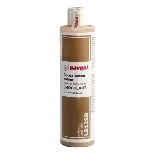 Pavoni Gold Coloured Cocoa Butter 200g (KA366)