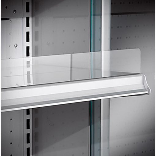 Zoin Silver Multideck Display Stainless Steel Finish with Sliding Doors 1000mm (UA056-100)