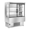 Zoin Silver Multideck Display Stainless Steel Finish with Hinged Doors 1000mm (UA057-100)