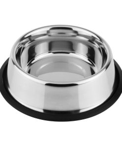 Bolero Stainless Steel Medium Dog Bowl 200mm (HC398)