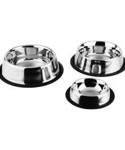 Bolero Stainless Steel Medium Dog Bowl 200mm (HC398)