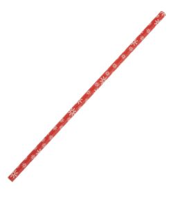 Fiesta Compostable Snowflake Paper Straws 210mm Pack of 250 (HS983)