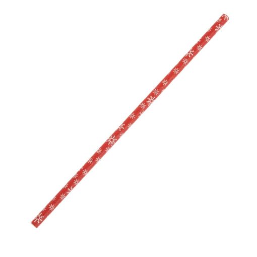 Fiesta Compostable Snowflake Paper Straws 210mm Pack of 250 (HS983)