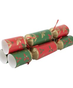 Fiesta Recyclable Plastic Free Christmas Crackers 12 Pack of 25 (HW959)